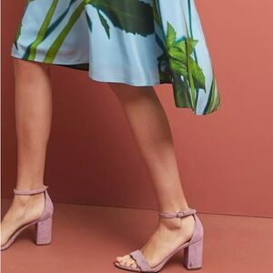 Sam Edelman Odila scalloped hell leather upper suede Sz 6 M